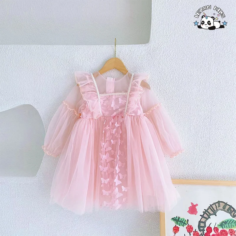 LEZONKIDS - Customizable High Quality Tulle Dresses Girls 2-14 Years Fairy Birthday Princess Dress for Girl